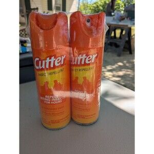 2 Cans - Cutter INSECT / MOSQUITO / BITING BUGS REPELLENT - Contains DEET